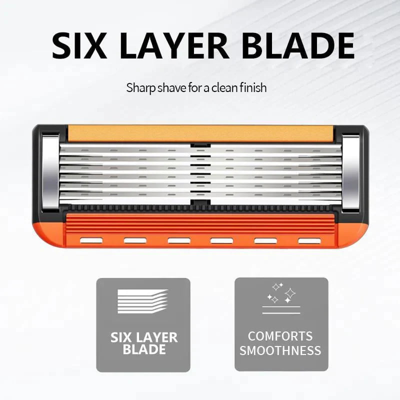 48-Piece Men's Razor Blade Set: Free Handle + Ultra Sharp Steel