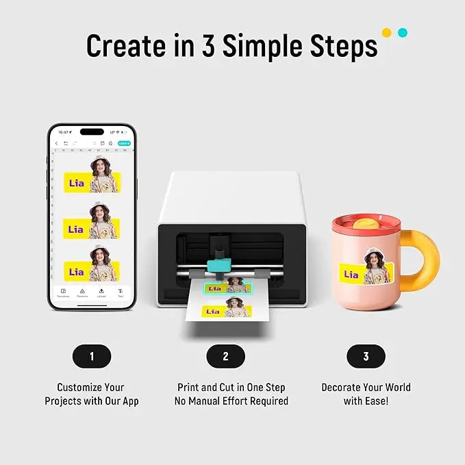 Photo Sticker Printer & Cutting Machine