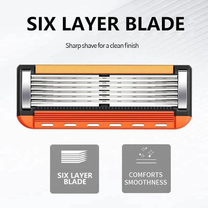 48-Piece Men's Razor Blade Set: Free Handle + Ultra Sharp Steel