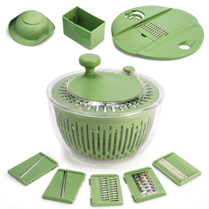 SUSTEAS 5-in-1 Salad Spinner with Chopper & Colander