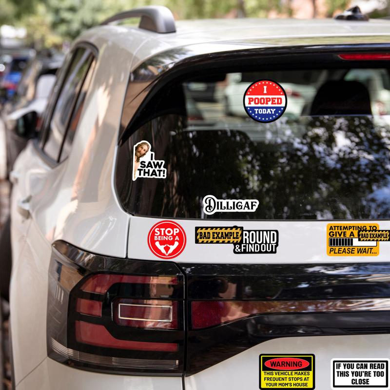 🔥Last Day Promotion!💡130PCS Funny Saying Sticker Pack - Snarky, Sarcastic Bold Humor Vinyl Waterproof Meme stickers for laptop