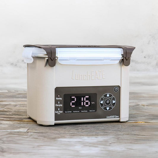 🔥 Cordless Heated Lunchbox – Battery-Powered, 4-Cup Capacity, 220°F Max, Automatic Scheduled Heating