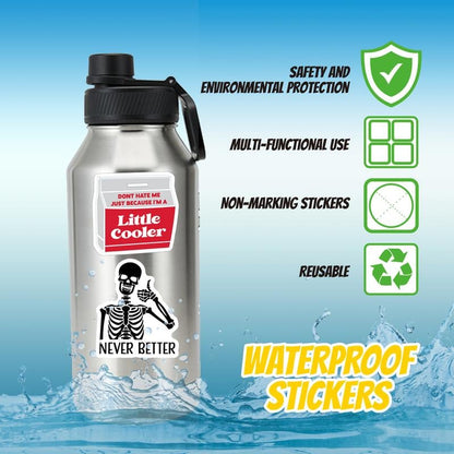 🔥Last Day Promotion!💡130PCS Funny Saying Sticker Pack - Snarky, Sarcastic Bold Humor Vinyl Waterproof Meme stickers for laptop